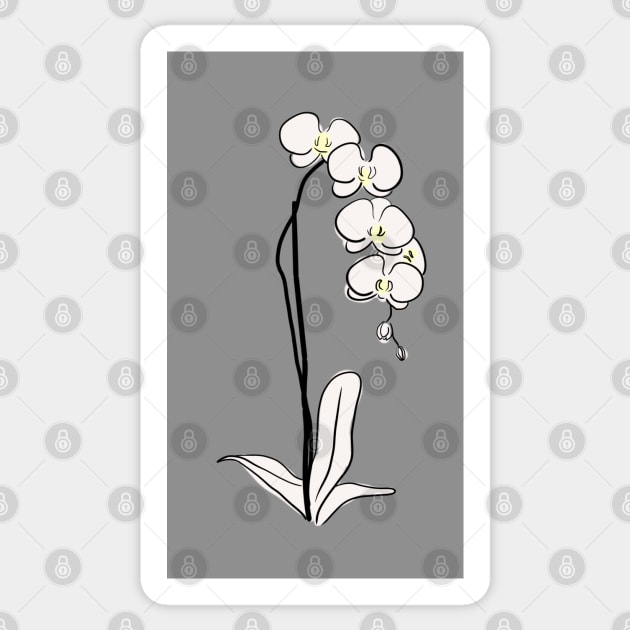 Orchid 2 Sticker by Yaalala